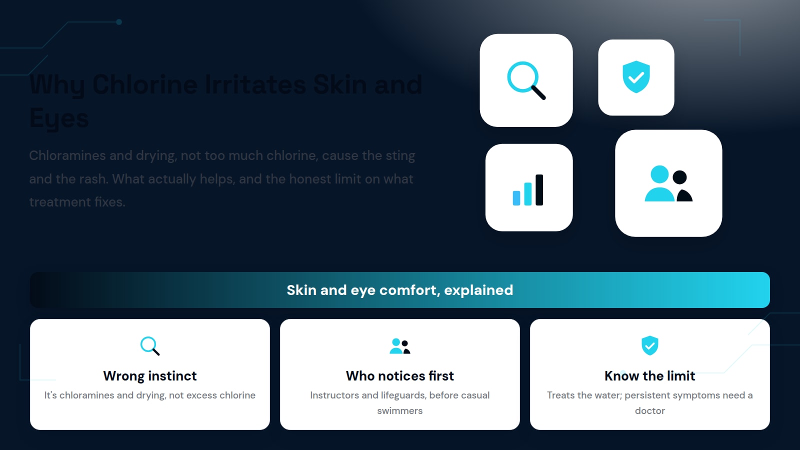 Chlorine and Skin: Why It Causes Irritation, Rashes and Stinging Eyes